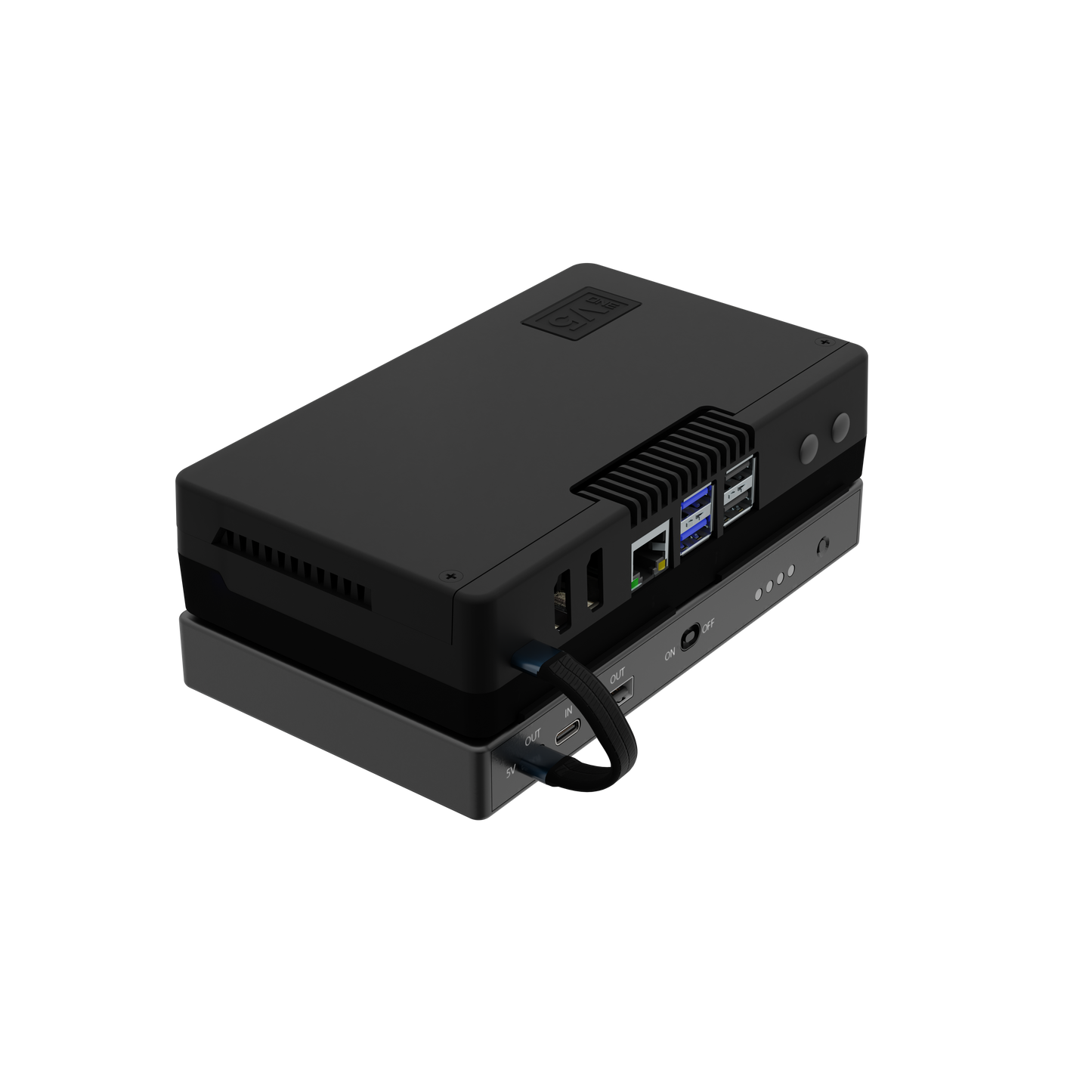 Argon PWR 27W UPS for RPi 5 10000mAh | Designed for Raspberry Pi 5