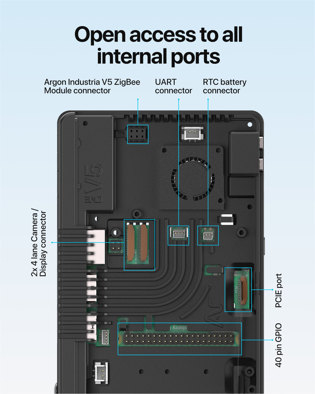 Argon ONE V5 M.2 Case for Raspberry Pi 5 – Argon 40 Designs