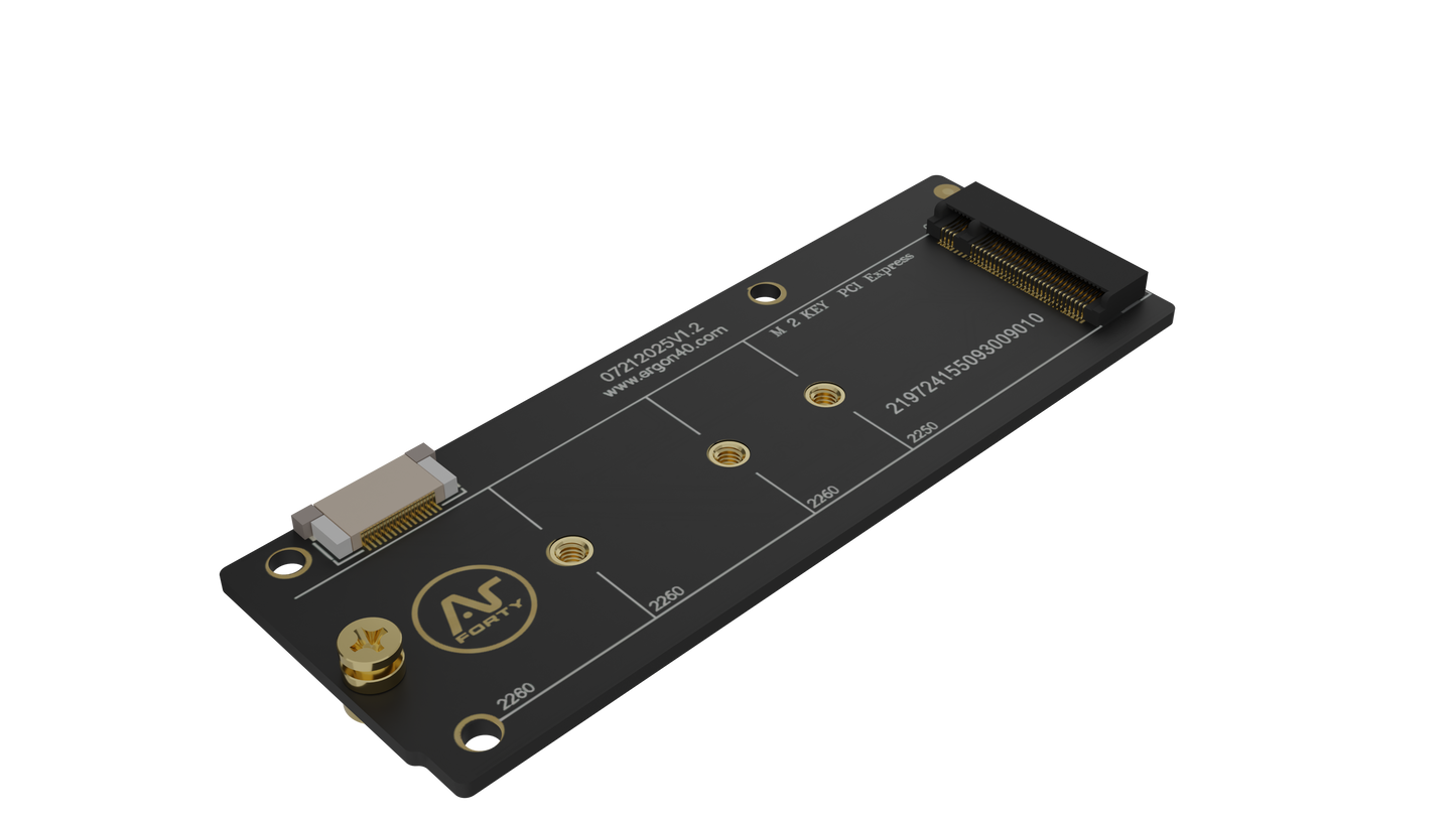 Argon Industria PCIe M.2 Single NVMe Board for Argon Industria Base Case and HMI