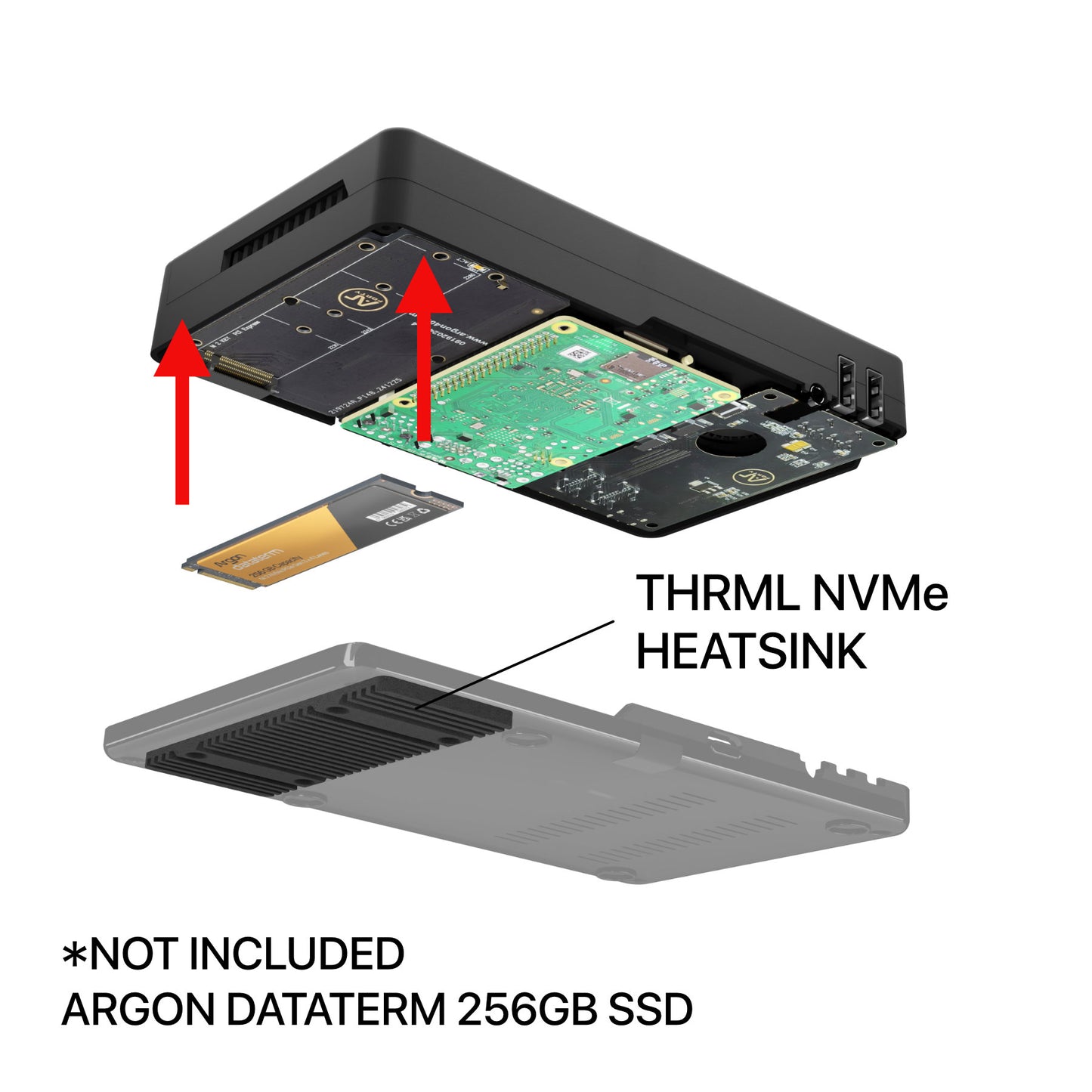 Argon ONE V5 M.2 NVME Expansion Board Only (SINGLE)