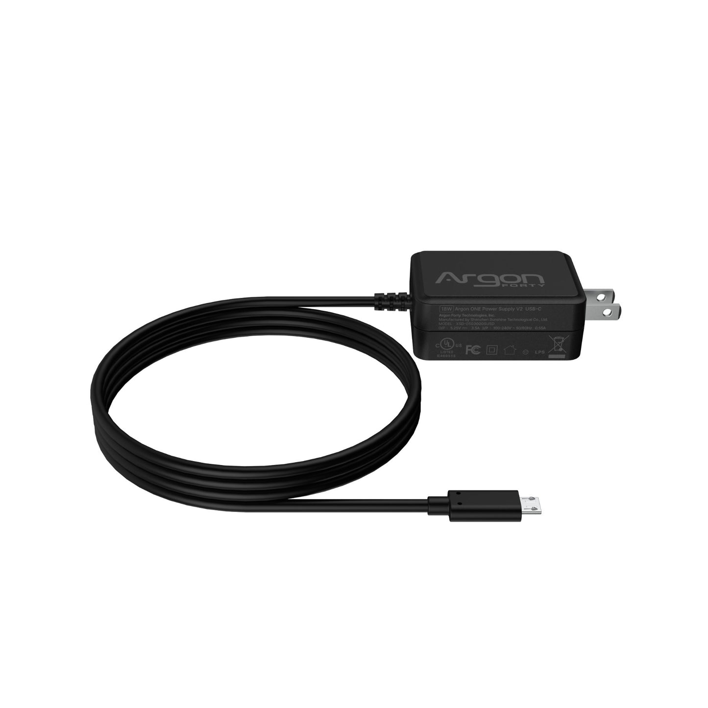 Argon Micro USB Power Supply 15 Watts 5 Volts