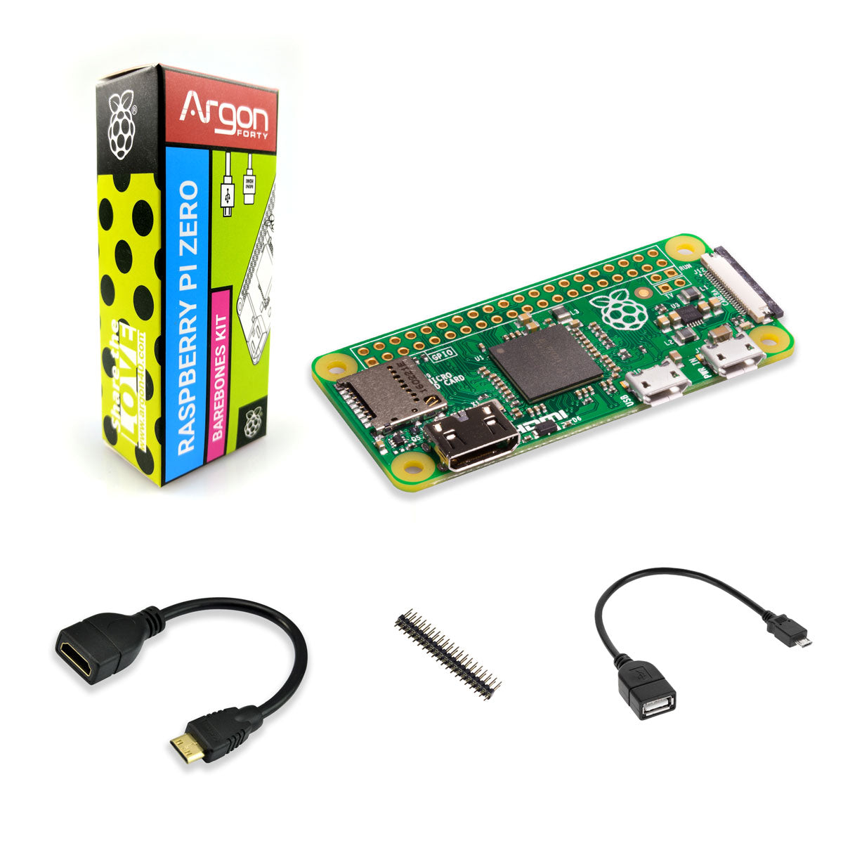 Raspberry Zero Wh Header 4-Port Stackable USB Hub HAT For Raspberry Pi ...